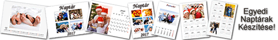 2018 - as ajándék Naptárak készítése az Ön fotói alapján!